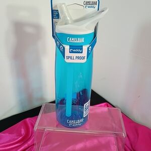 CamelBak Eddy 750ml Water Bottle Spill Proof Bite Valve Blue/White BPA Free 25oz